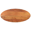 bordplade 90x40x3,8 cm oval massivt akacietræ