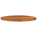 bordplade 100x40x3,8 cm oval massivt akacietræ