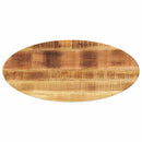 bordplade 110x40x3,8 cm oval massivt mangotræ