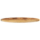 bordplade 140x50x3,8 cm oval massivt mangotræ