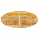 bordplade 140x50x3,8 cm oval massivt mangotræ