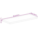 bordplade 80x50x2,5 cm rektangulær massivt akacietræ