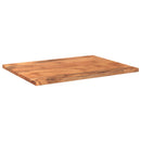 bordplade 70x60x2,5 cm rektangulær massivt akacietræ