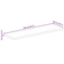 bordplade 120x50x3,8 cm rektangulær massivt akacietræ