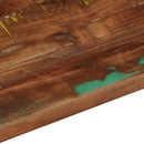 bordplade 100x50x2,5 cm rektangulær massivt genbrugstræ