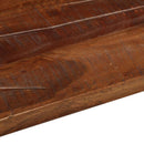 bordplade 60x60x2,5 cm firkantet massivt genbrugstræ