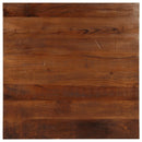 bordplade 90x90x2,5 cm firkantet massivt genbrugstræ