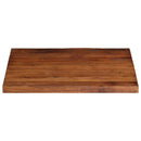 bordplade 90x90x2,5 cm firkantet massivt genbrugstræ