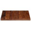 bordplade 90x90x2,5 cm firkantet massivt genbrugstræ