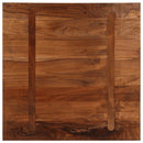 bordplade 90x90x2,5 cm firkantet massivt genbrugstræ