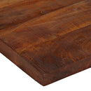 bordplade 90x90x2,5 cm firkantet massivt genbrugstræ