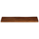 bordplade 80x20x3,8 cm rektangulær massivt genbrugstræ