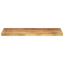 bordplade 80x20x2,5 cm rektangulær massivt ru mangotræ