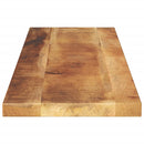 bordplade 100x20x2,5 cm rektangulær massivt ru mangotræ