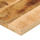 bordplade 100x20x2,5 cm rektangulær massivt ru mangotræ