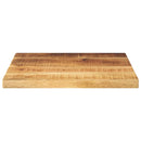bordplade 40x40x2,5 cm firkantet massivt ru mangotræ