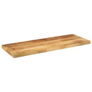 bordplade 80x40x2,5 cm rektangulær massivt ru mangotræ