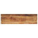 bordplade 120x40x2,5 cm rektangulær massivt ru mangotræ