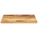 bordplade 60x50x2,5 cm rektangulær massivt ru mangotræ