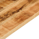 bordplade 60x50x2,5 cm rektangulær massivt ru mangotræ