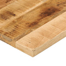bordplade 90x50x2,5 cm rektangulær massivt ru mangotræ