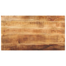 bordplade 120x50x2,5 cm rektangulær massivt ru mangotræ