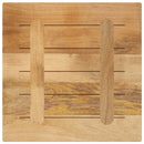 bordplade 60x60x1,5 cm firkantet massivt ru mangotræ