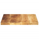 bordplade 60x60x2,5 cm firkantet massivt ru mangotræ