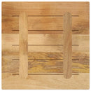 bordplade 60x60x2,5 cm firkantet massivt ru mangotræ