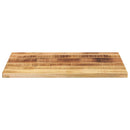 bordplade 70x60x2,5 cm rektangulær massivt ru mangotræ