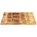 bordplade 70x60x2,5 cm rektangulær massivt ru mangotræ
