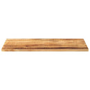 bordplade 110x60x2,5 cm rektangulær massivt ru mangotræ