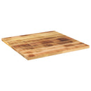 bordplade 70x70x1,5 cm firkantet massivt ru mangotræ