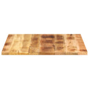 bordplade 70x70x1,5 cm firkantet massivt ru mangotræ