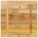 bordplade 70x70x1,5 cm firkantet massivt ru mangotræ