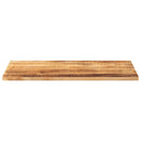bordplade 110x70x2,5 cm rektangulær massivt ru mangotræ