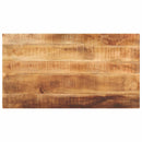 bordplade 120x70x2,5 cm rektangulær massivt ru mangotræ