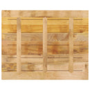 bordplade 100x80x2,5 cm rektangulær massivt ru mangotræ