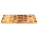 bordplade 90x90x2,5 cm firkantet massivt ru mangotræ