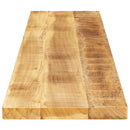 bordplade 180x40x3,8 cm rektangulær massivt ru mangotræ