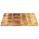 bordplade 70x50x3,8 cm rektangulær massivt ru mangotræ