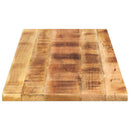 bordplade 140x50x3,8 cm rektangulær massivt ru mangotræ