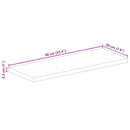 bordplade 90x20x2,5 cm rektangulær massivt mangotræ