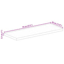 bordplade 70x30x2,5 cm rektangulær massivt mangotræ