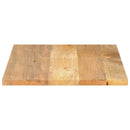 bordplade 80x70x2,5 cm rektangulær massivt mangotræ