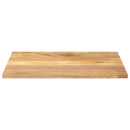 bordplade 90x80x2,5 cm rektangulær massivt mangotræ