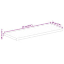 bordplade 90x20x3,8 cm rektangulær massivt mangotræ