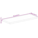 bordplade 70x40x3,8 cm rektangulær massivt mangotræ