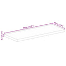 bordplade 80x20x2,5 cm rektangulær massivt mangotræ