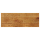 bordplade 80x40x2,5 cm rektangulær massivt mangotræ